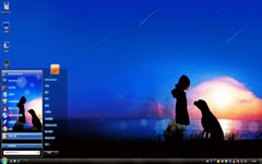 夜空许愿win7主题