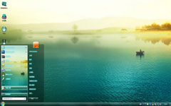 一叶孤舟win7桌面主题