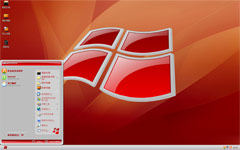 红色质感Windows xp免费主题