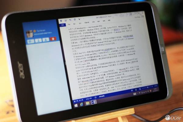 8英寸上的Windows 8.1 Acer Iconia W4 体验 