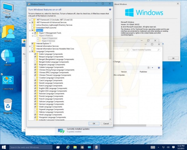 Windows 10 Build 10022截图大量流出 