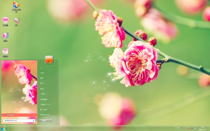 春天的气息花朵图片win7桌面