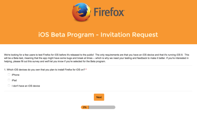 Mozilla向苹果示好：火狐浏览器登陆iOS 
