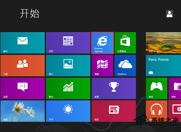 Win8开始屏幕中没有IE浏览器的解决方法