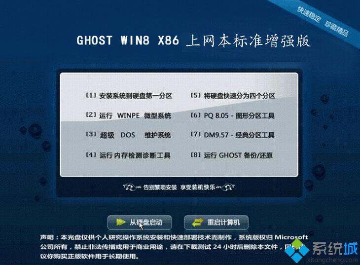 上网本ghost win8 32位标准增强版安装部署图
